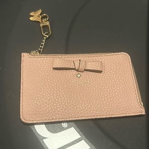 Kate spade pink leather card/coin holder